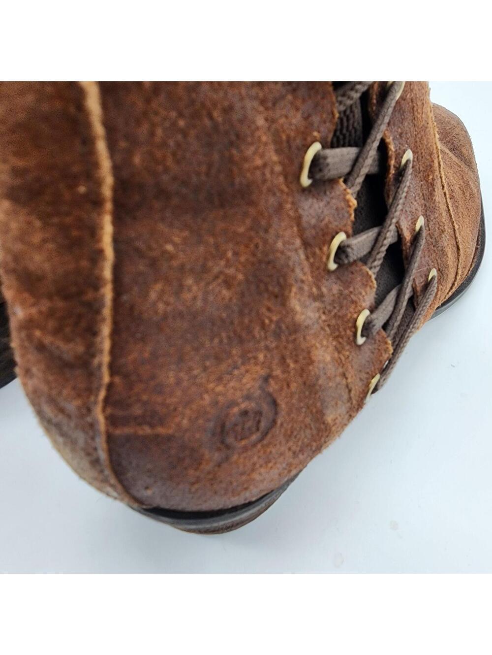 New Born Tarkiln brown distressed leather ankle boots 9.5 dayle - Picture 3 of 9